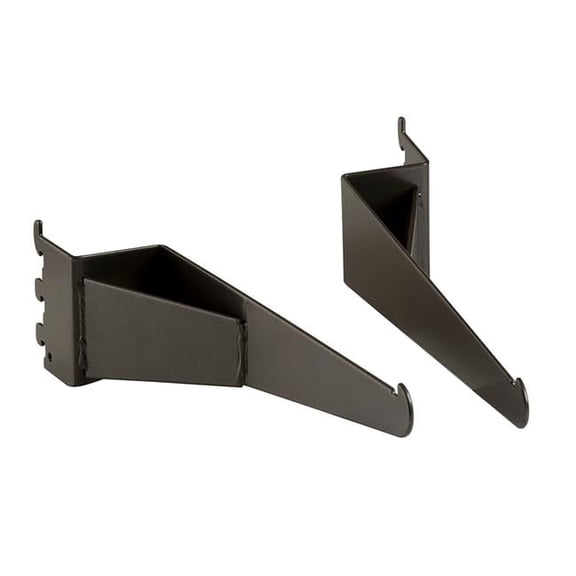Pipeline Shelf Brackets - Anthracite Grey - Set of 2 - Industrial Design