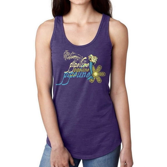 Pipeline Waveflower Mermaid Floral - Women's Racerback Tank