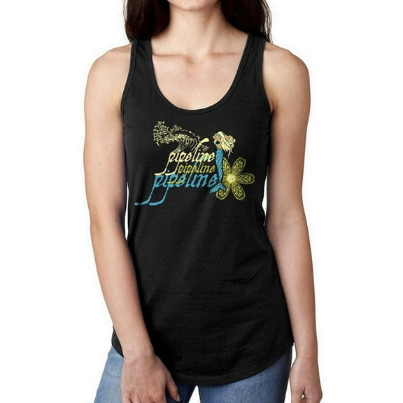 Pipeline Waveflower Mermaid Floral - Women's Racerback Tank