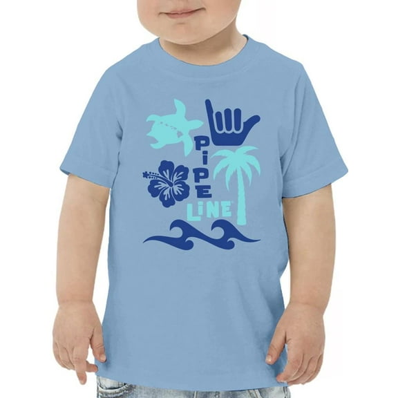 Pipeline Tropical Vibes Tee - Toddler Boy's Beach Graphic Tee
