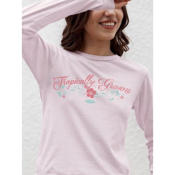 Pipeline Tropically Grown Flower Graphic - Women's Long Sleeve