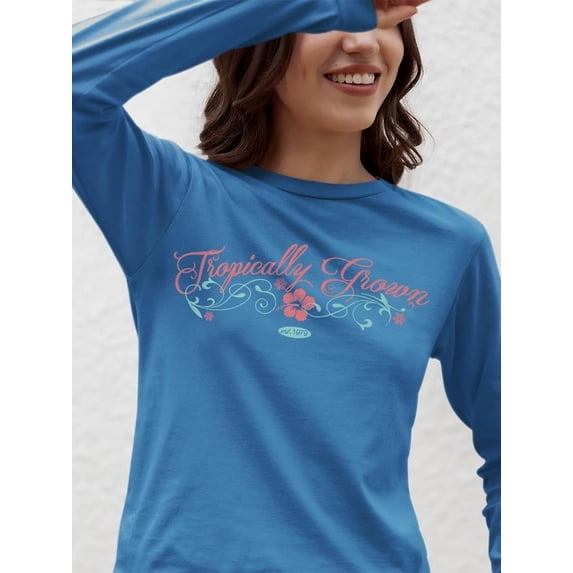 Pipeline Tropically Grown Flower Graphic - Women's Long Sleeve