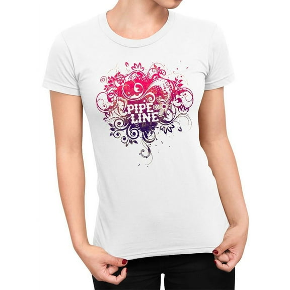 Pipeline Waveflower Floral Graphic Design - T-shirt Women's