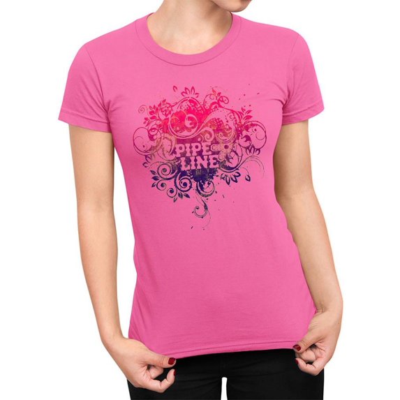 Pipeline Waveflower Floral Graphic Design - T-shirt Women's