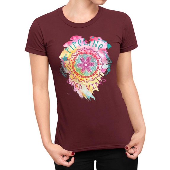 Pipeline Waveflower Good-Vibes Trend - T-shirt Women's