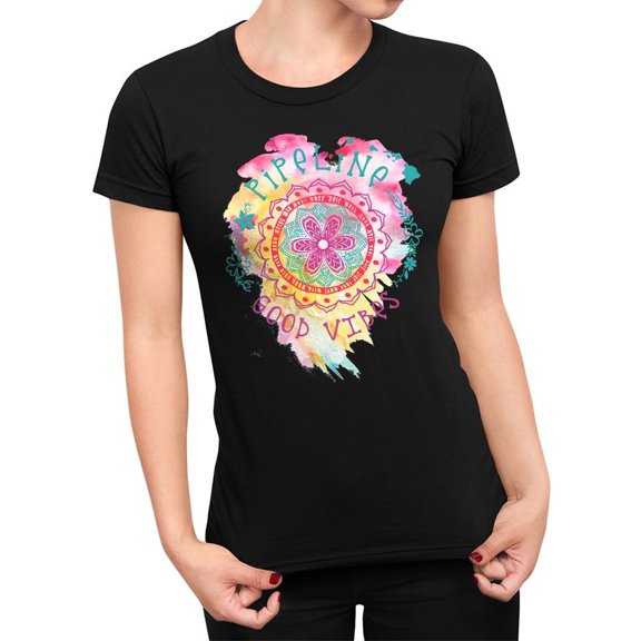 Pipeline Waveflower Good-Vibes Trend - T-shirt Women's