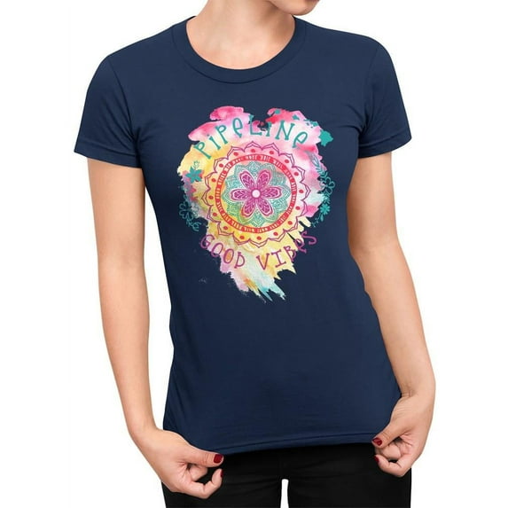 Pipeline Waveflower Good-Vibes Trend - T-shirt Women's