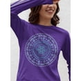 thumbnail image 1 of Pipeline Waveflower Mandala Graphic Tee - Long Sleeve Women's, 1 of 4