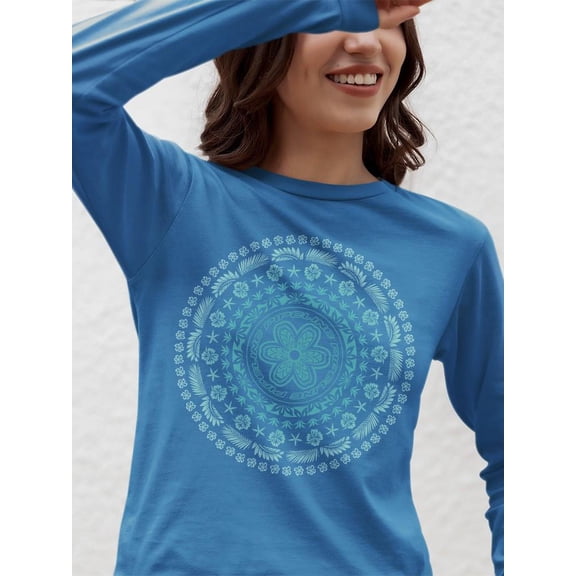 Pipeline Waveflower Mandala Graphic Tee - Long Sleeve Women's