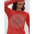 thumbnail image 1 of Pipeline Waveflower Mandala Graphic Tee - Long Sleeve Women's, 1 of 4