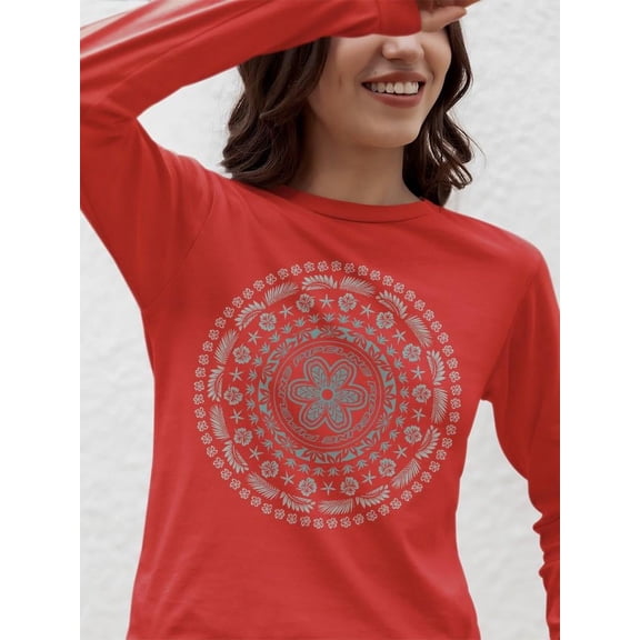 Pipeline Waveflower Mandala Graphic Tee - Long Sleeve Women's