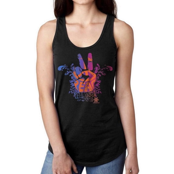 Pipeline Women's Peace Love Racerback Tank Women's -Pipeline Designs