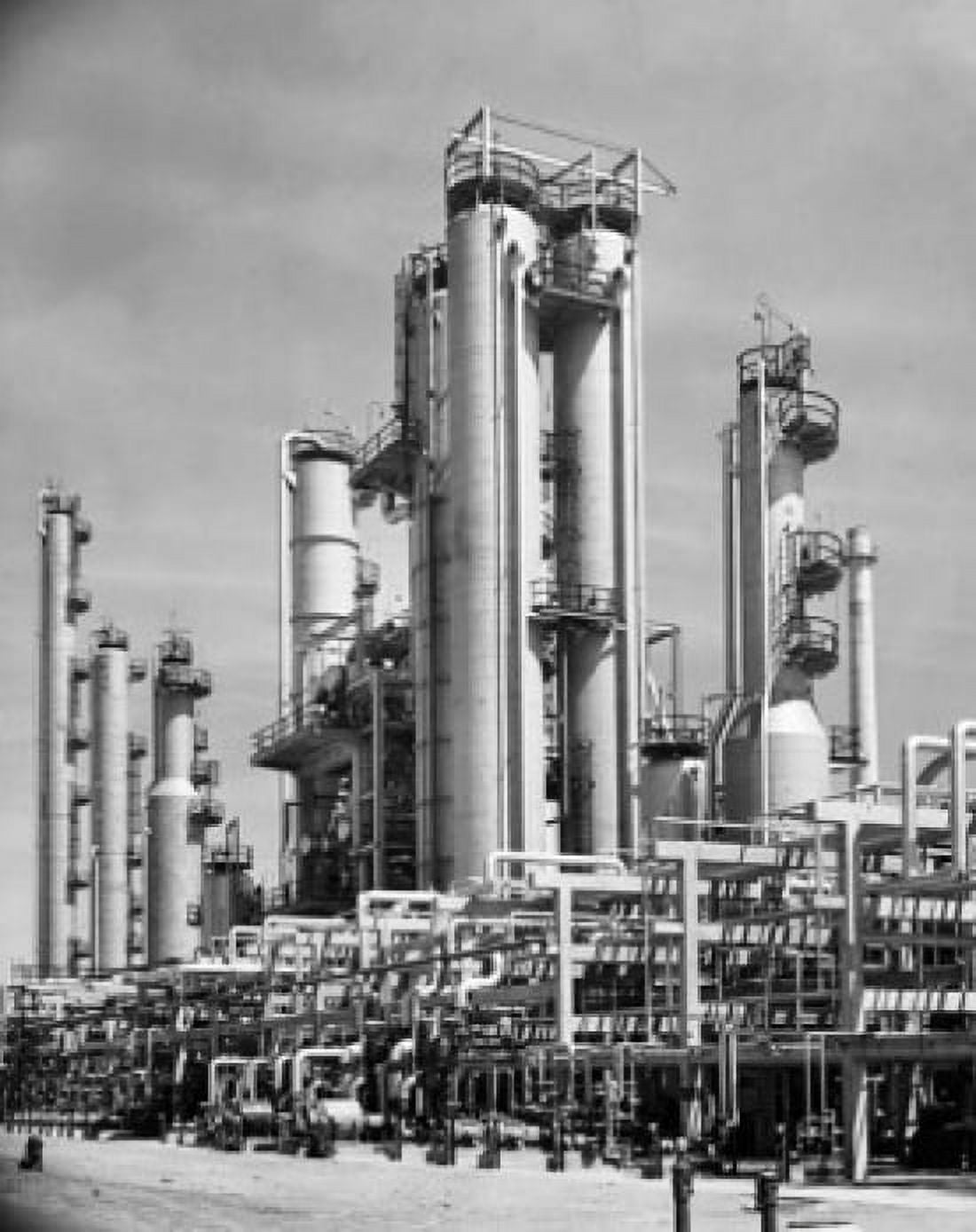 Pipelines at an oil refinery Tidewater Oil Company refinery Delaware USA Canvas Art - (18 x 24)