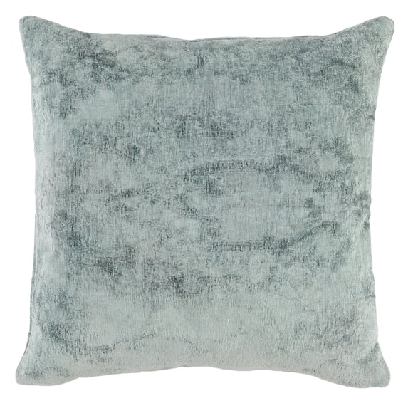 Piper 22 Inch Square Accent Throw Pillow, Handcrafted Sage Green Jacquard