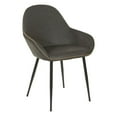 thumbnail image 1 of Piper Chair in Smoke Fabric with Black Frame, 1 of 6