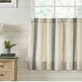 thumbnail image 1 of Piper Classics Market Place Gray Grain Sack Stripe 24" Curtain Tiers, Set 2, 1 of 2