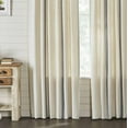 thumbnail image 1 of Piper Classics Market Place Gray Grain Sack Stripe 84" Curtain Panels, 1 of 6
