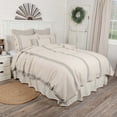 thumbnail image 1 of Piper Classics Market Place Gray Grain Sack Stripe Queen Duvet Cover, 1 of 7