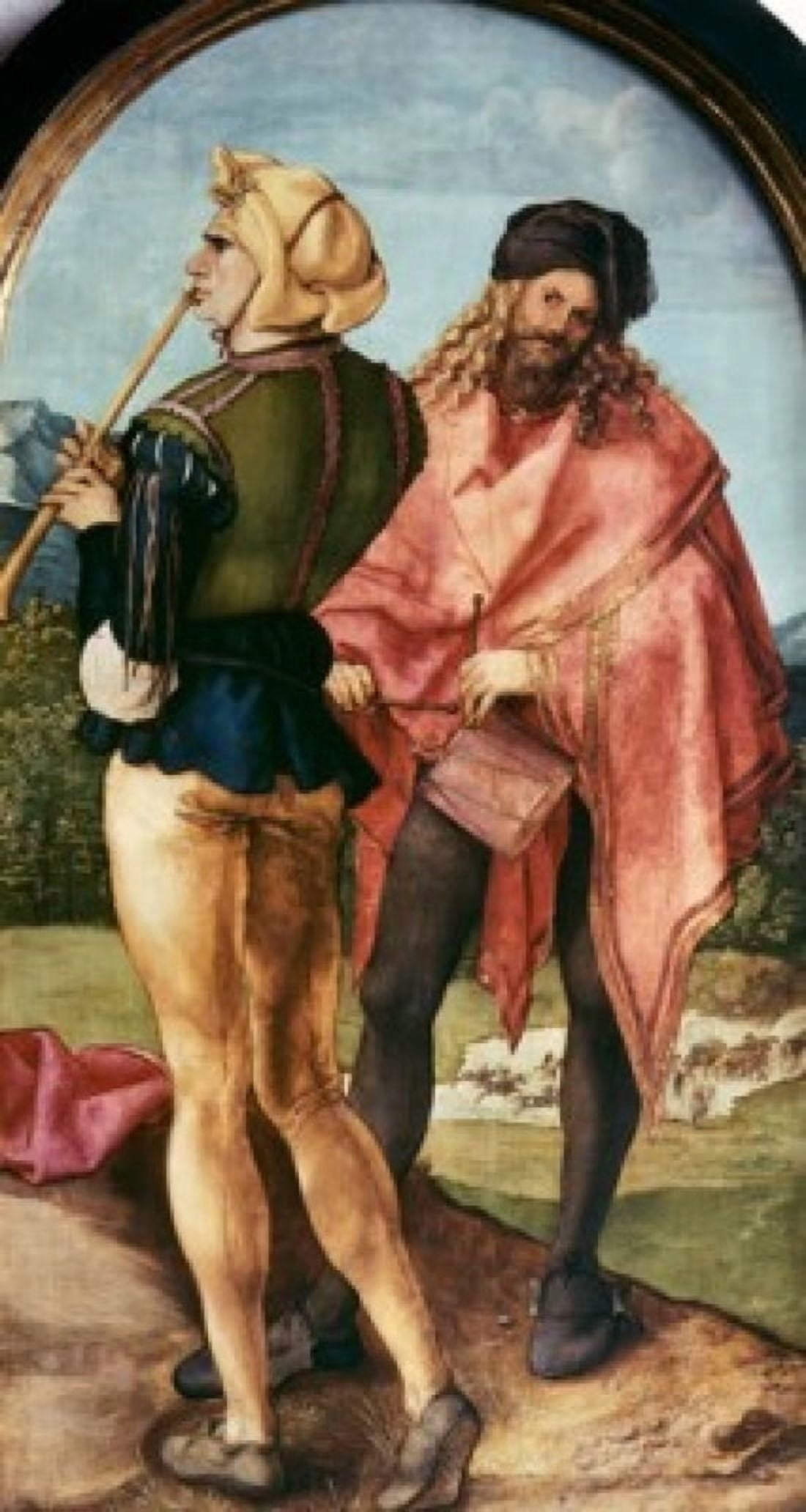Piper & Drummer C 1504 Albrecht Durer (1471-1528 German) Oil on limewood panel Stadelsches Kunstinstitut Frankfurt am Main Germany Canvas Art - Albrecht Durer (24 x 36)