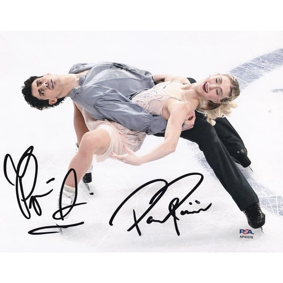 Piper Gilles & Paul Poirier Skating 2026 Olympics Signed Autograph 8x10 Photo PSA/DNA COA E