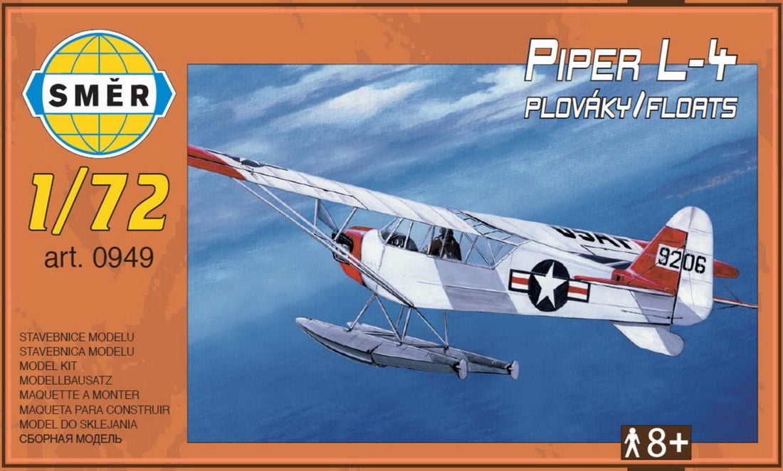 Piper L-4 Cub Floatplane in USAF (1/72 model kit) - Walmart.com
