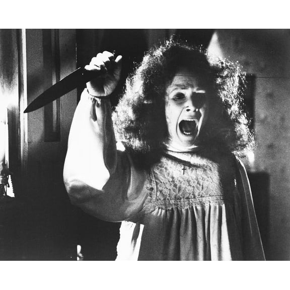 Piper Laurie Scary Wielding Knife From Carrie 24x36 Classic Hollywood Poster