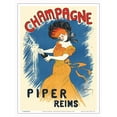 thumbnail image 1 of Piper Reims Champagne - Vintage French Advertising Poster by Leonetto Cappiello c.1902 - Master Art Print (Unframed) 9in x 12in, 1 of 4