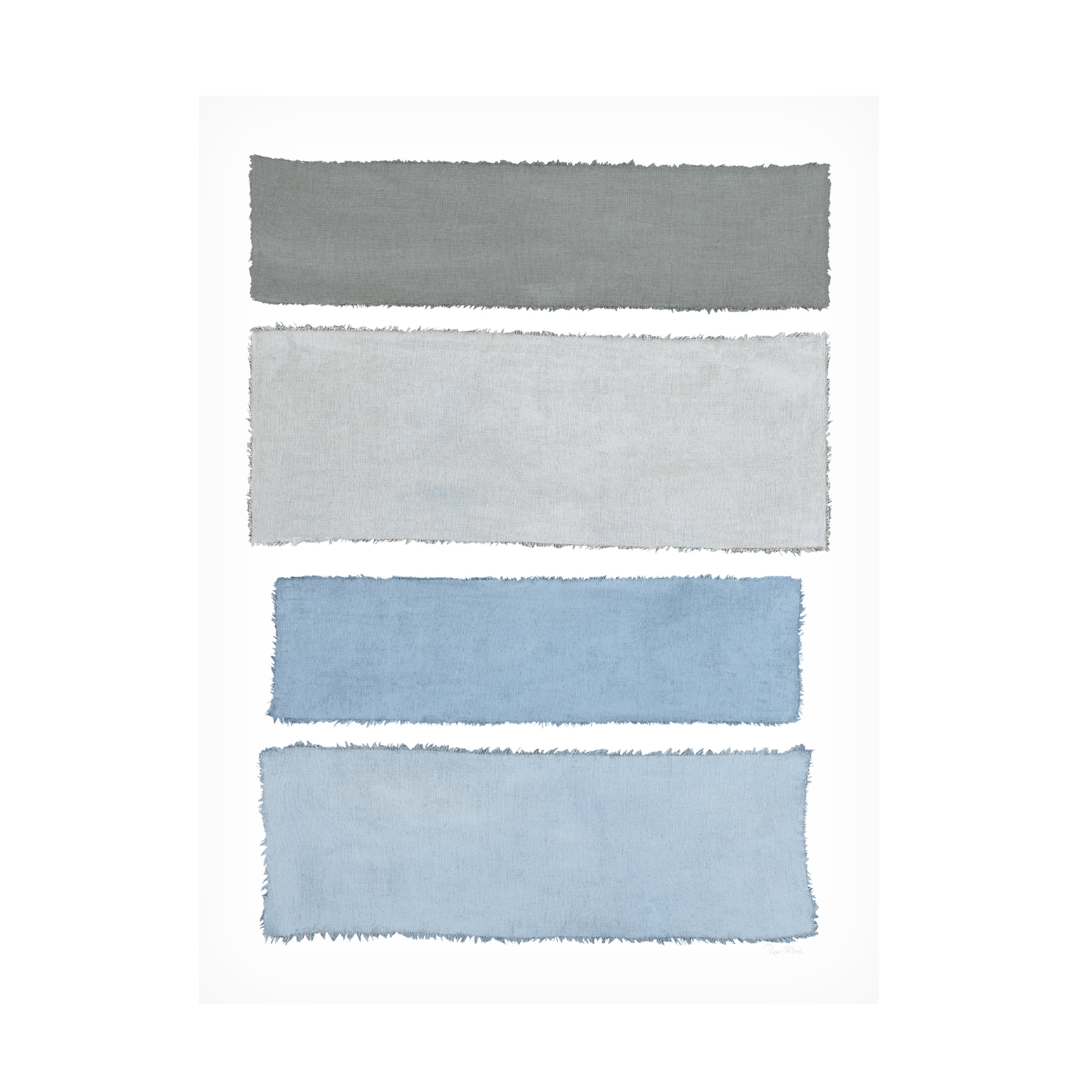 Piper Rhue 'Painted Weaving I on White' Canvas Art
