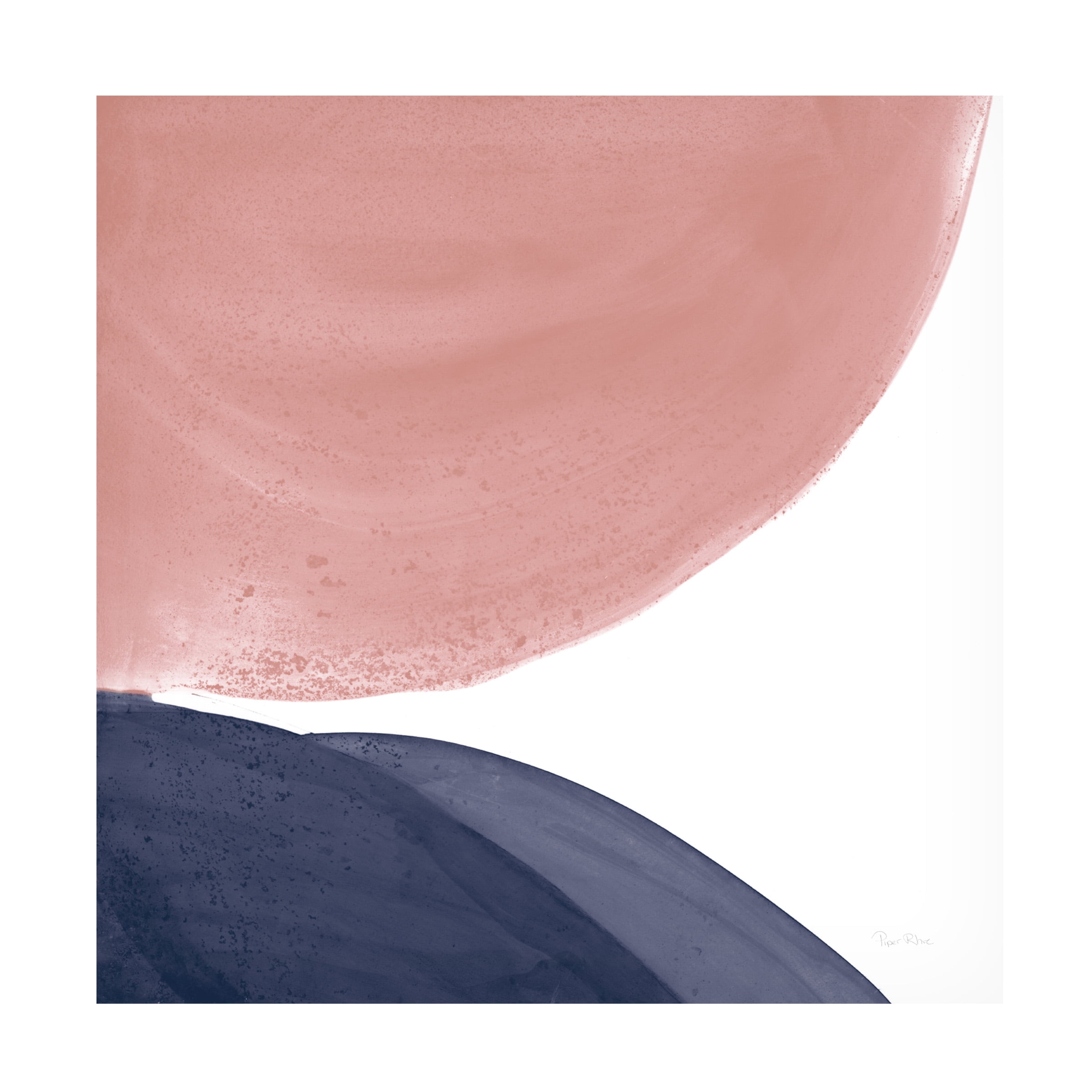 Piper Rhue 'Pools of Navy Pink II' Canvas Art
