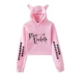 thumbnail image 1 of Piper Rockelle Cat Ear Hoodie Women Sweatshirt Kawaii Pullover Crop Tops, 1 of 2