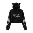 thumbnail image 1 of Piper Rockelle Hoodie Sweatshirt for Girls Cat Ear Crop Top Singer Women Casual Streetwear, 1 of 2