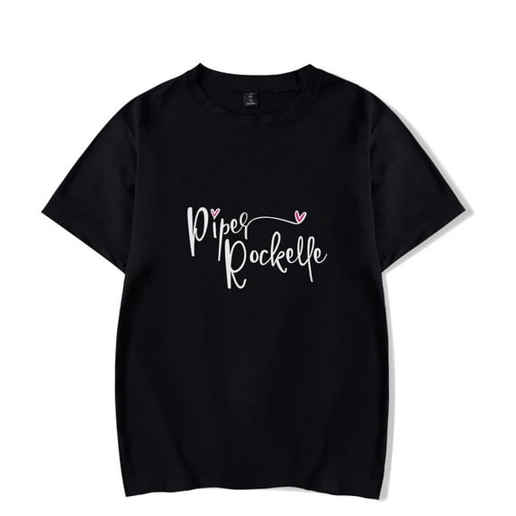 Piper Rockelle Short Sleeve T-shirts Fashion Women Man Tee Shirt Unisex Harajuku Hip Hop Casual