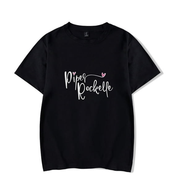 Piper Rockelle Short Sleeve T-shirts Fashion Women Man Tee Shirt Unisex Harajuku Hip Hop Casual