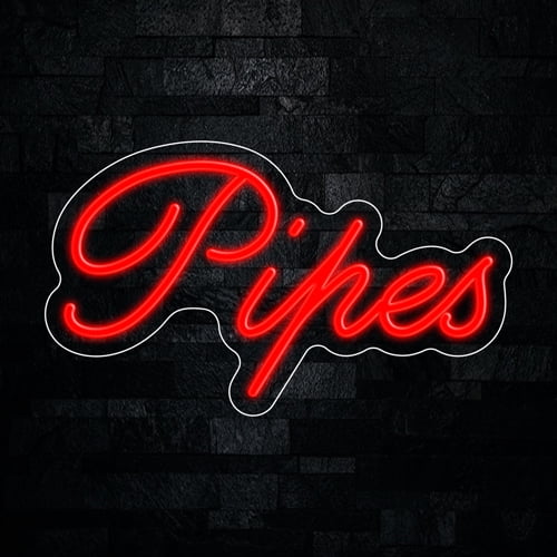 Pipes LED Neon Sign 17"L x 10"H #33325