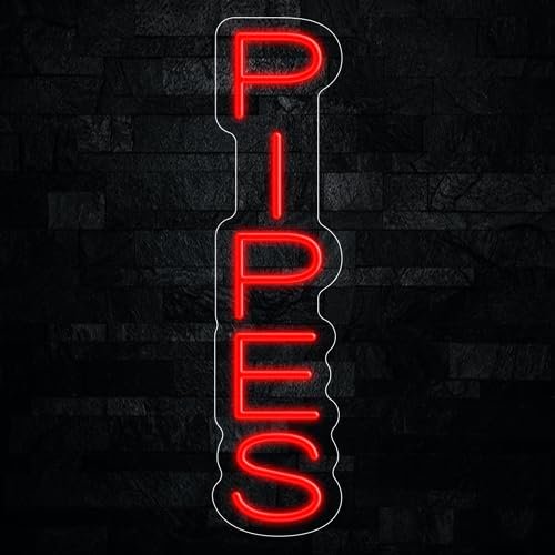 Pipes Neon LED Sign 6"L x 24"H #32623