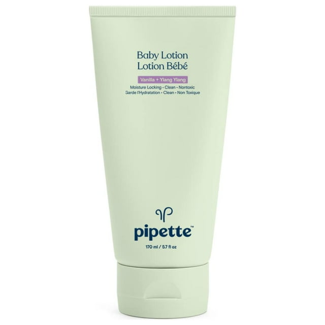 Pipette Baby Lotion, Sensitive Skin, Vanilla + Ylang Ylang, 5.7 fl oz