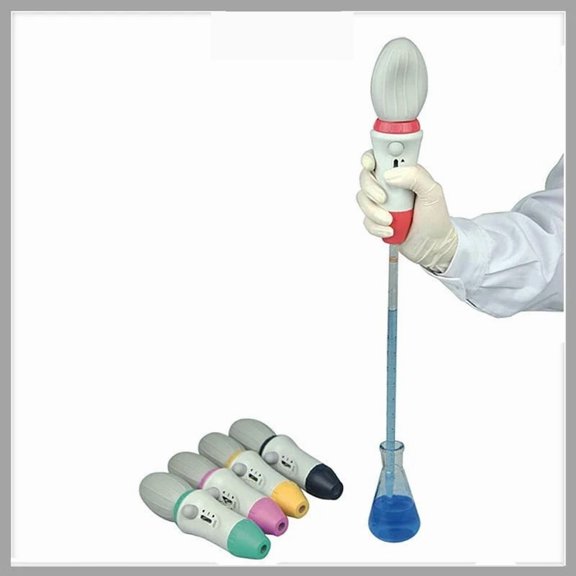 Pipette Controller Large Capacity Manual Pipettor Pipette Pump (0.1-100ml) With 3.0um Hydrophobic Filter , High-Accurate
