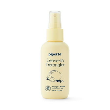 Pipette Kids Leave-In Detangler, Silicone-Free for All Hair Types & Textures, 4.4 fl oz