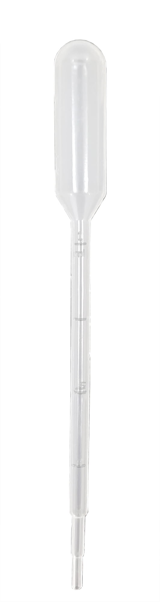 Pipettes, Disposable Transfer, 5ml Capacity, Graduated 1ml by 1/4ml, Pack of 500