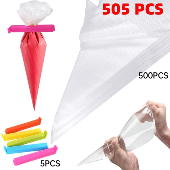 Piping Bags Disposable - Tipless Piping Bags | Pastry Bags | Icing Piping Bags | Frosting Bags