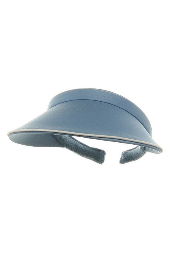 Piping Clip On Visor-Lt Blue