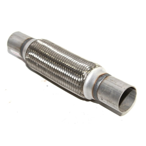 Piping Connector 1.75" ID w/8" Double Braided SS Flex Pipe 12" Overall Length Piping Connector 1.75" ID w/8" Double Braided SS Flex Pipe 12" Overall Length