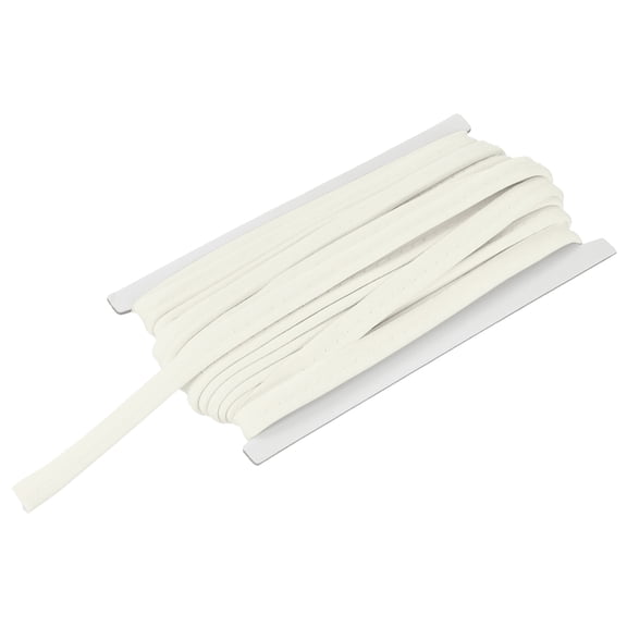 Piping Cord Trim 12 Yards 1/2 Inch Piping Tape for Sewing DIY Crafting Fabric Edge Trim Rice White