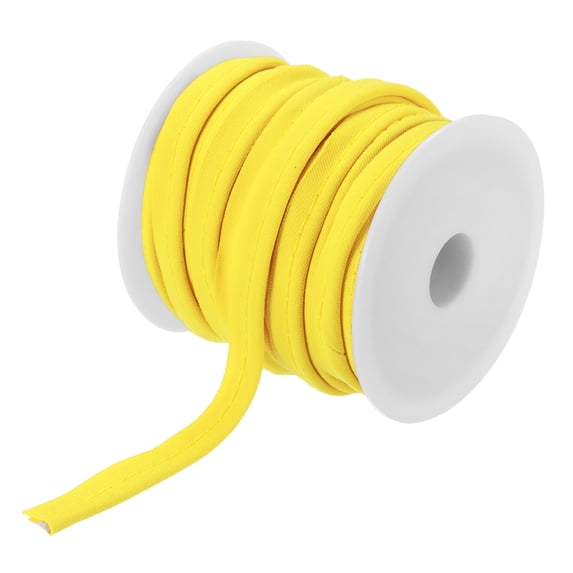 Uxcell 1Pcs Piping Cord Trim Piping Tape for Sewing DIY Crafting Fabric Edge Trim Light Yellow 1/2" x 20 Yard