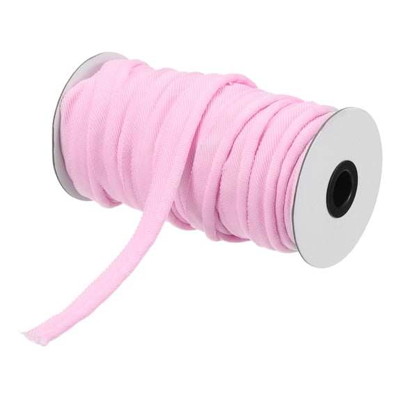 Uxcell 1Pcs Piping Cord Trim Piping Tape for Sewing DIY Crafting Fabric Edge Trim Pink 5/8" x 20 Yard
