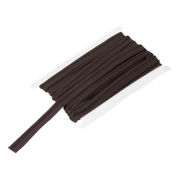 Piping Cord Trim 6 Yards 5/8 Inch Piping Tape for Sewing DIY Crafting Fabric Edge Trim Dark Brown