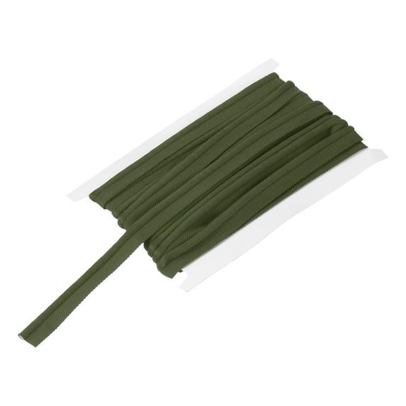 Piping Cord Trim 6 Yards 5/8 Inch Piping Tape for Sewing DIY Crafting Fabric Edge Trim Dark Green