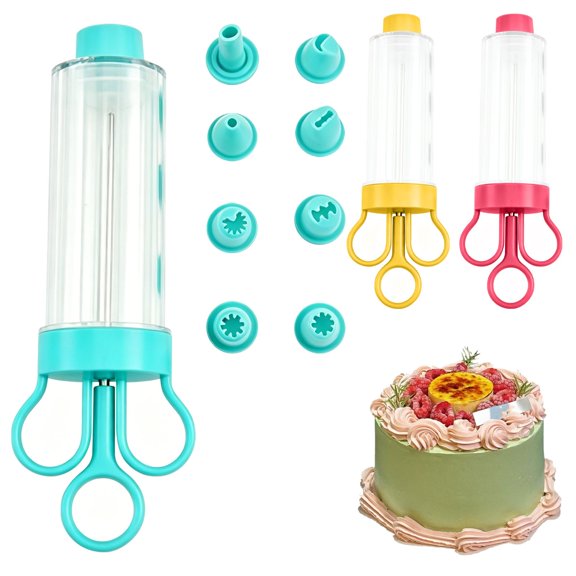 Piping Nozzle Set, Cookie Decorating Kit and Baking Frosting Tips with Pastry Bags for DIY Cake Making