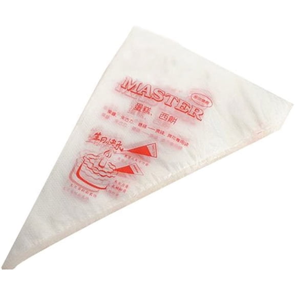 Piping Pastry Bag Pack of 100 Plastic Disposable Cream Pastry Bag Cake Icing Sugarcraft Cupcake Piping Decorating Tool For Baking Supplies (Large 15''x13.7''x9.4'')