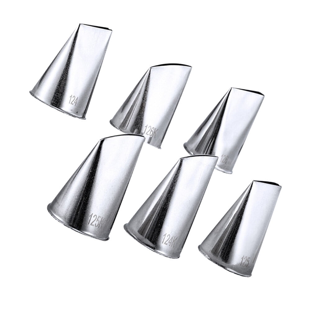 Kayaso XL Piping Tips Set – 8 Extra Large Stainless Steel Icing Tips With 20 Disposable Bags For Cake Decorating